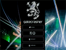 Tablet Screenshot of gatecrasher.com